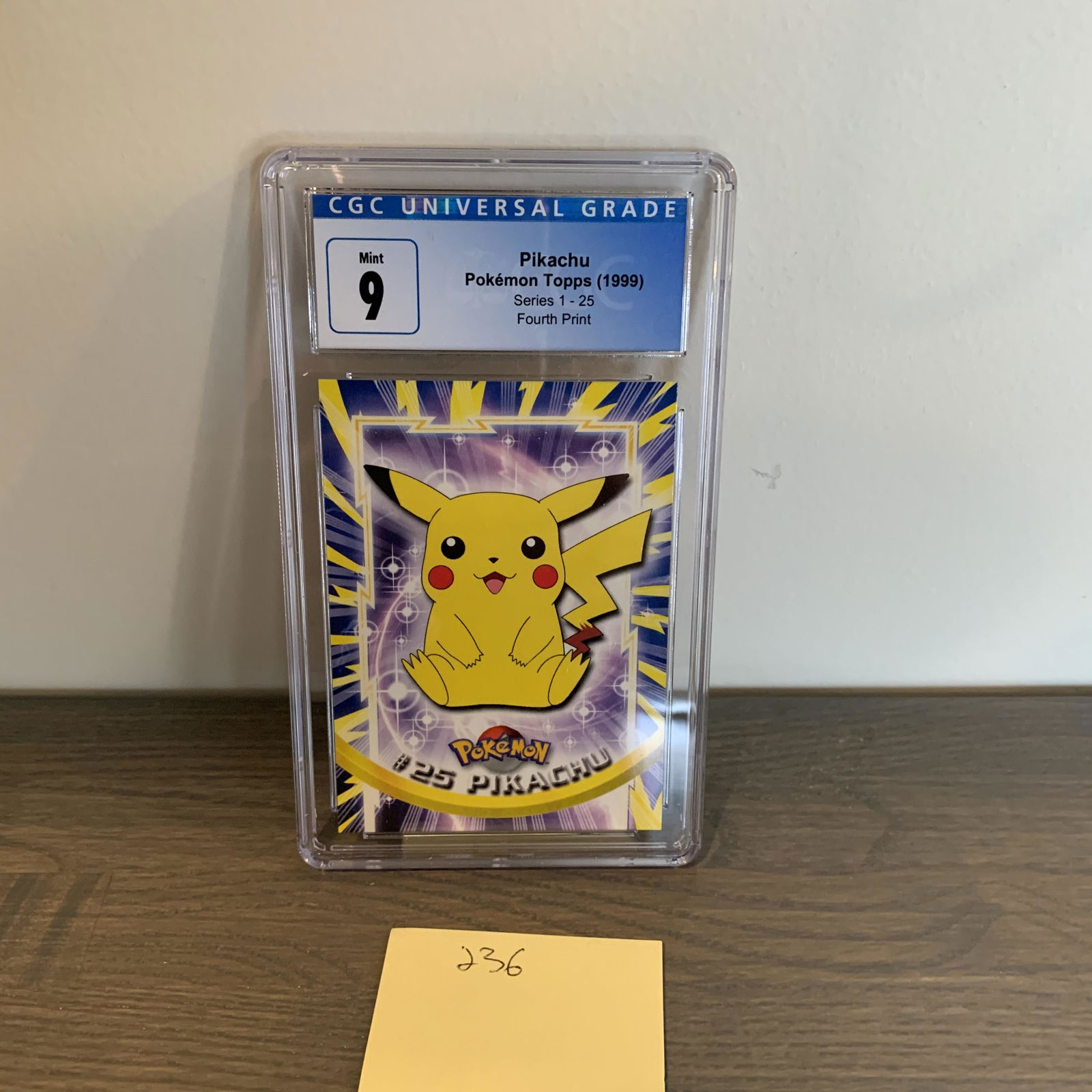 CGC 9 Pikachu Topps Pokemon Card (1 of 2)