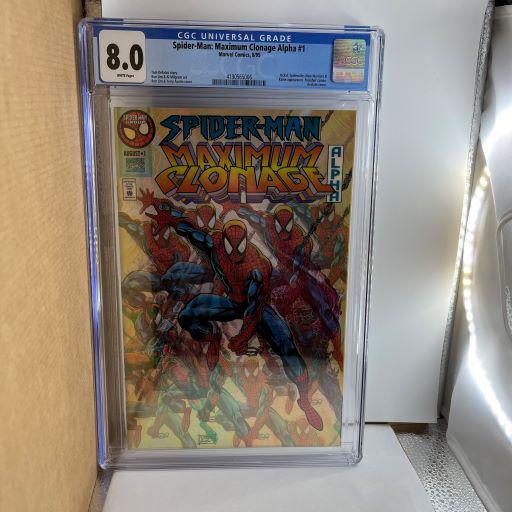 Spider-man Maximum Clonage Alpha 1 CGC 8.0 (1 of 1)