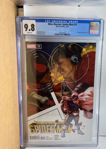 Miles Morales Spider-man 31 CGC 9.8: We are Veteran Owned and Operated and we now do in-house shipping for all items!
