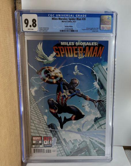 Miles Morales Spider-man 28 Coello Variant Edition CGC 9.8: We are Veteran Owned and Operated and we now do in-house shipping for all items!
