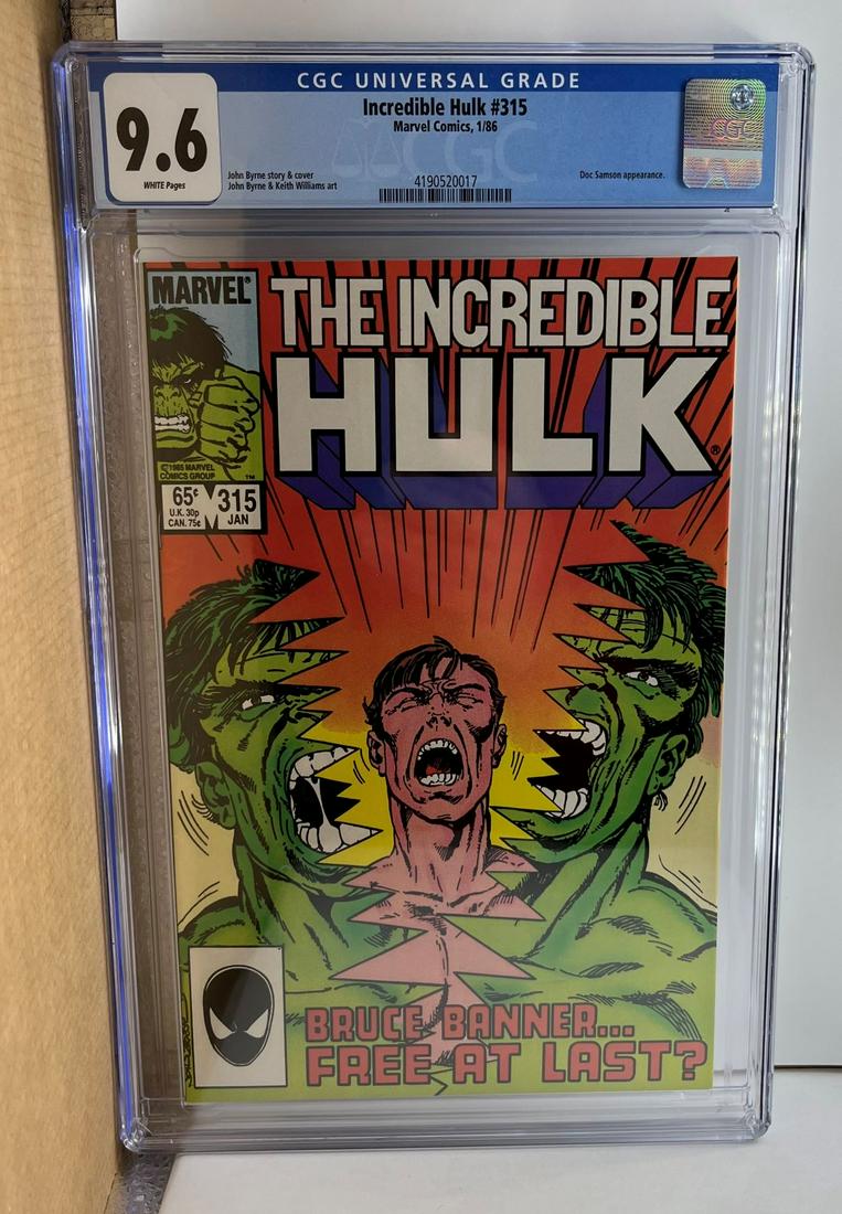 Incredible Hulk 315 CGC 9.6 Bruce Banner Separates from Hulk (1 of 1)