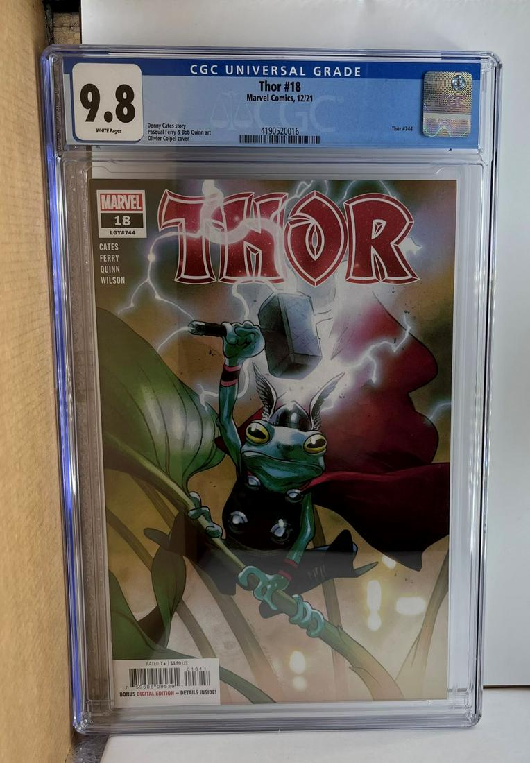 Thor 18 CGC 9.8 Throg Cover and App Donny Cates Story (1 of 1)