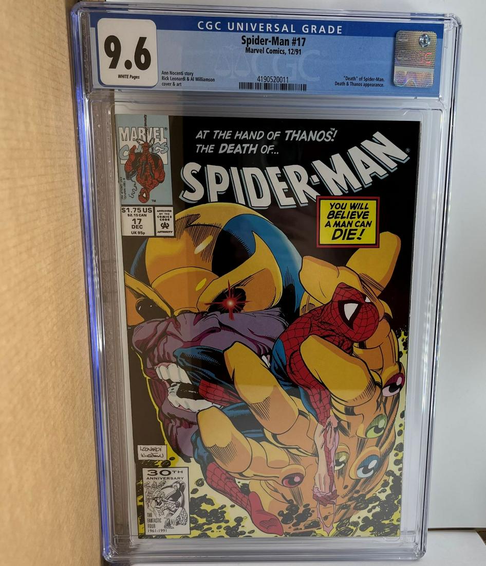 Spider-man 17 CGC 9.6 "Death" of Spider-man vs. Thanos! (1 of 1)