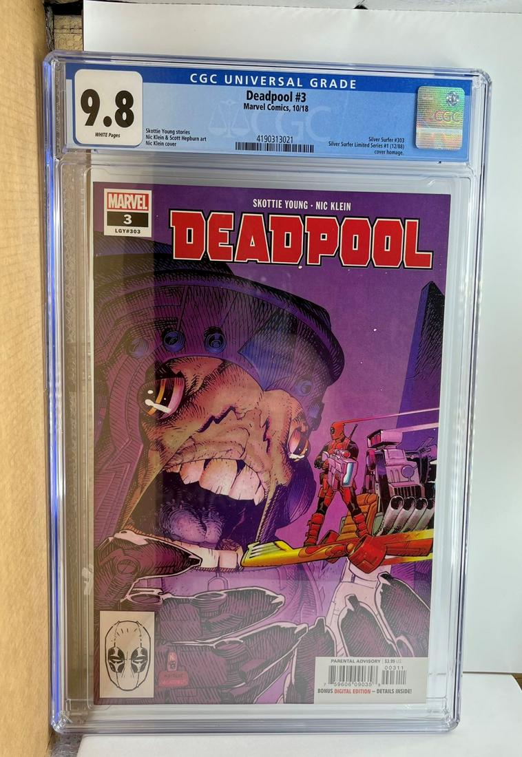 Deadpool 3 CGC 9.8 Silver Surfer Cover Homage (1 of 1)