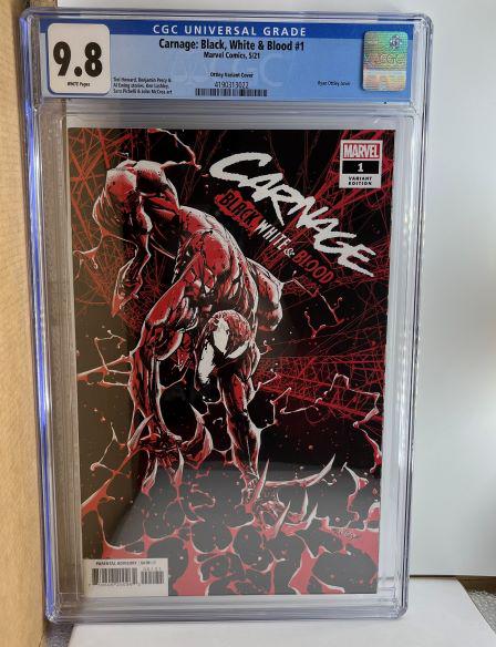 Carnage: Black, White, & Blood 1 Ottley Variant Cover CGC 9.8 (1 of 1)
