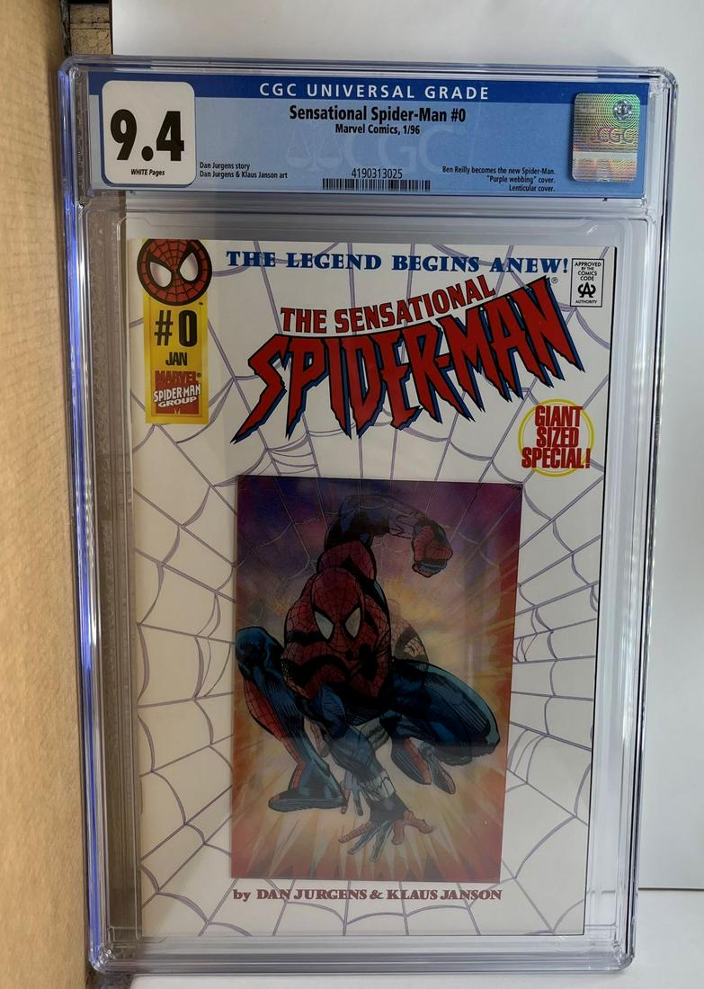 Sensational Spider-man 0 CGC 9.4 1st Ben Reilly as Spider-man: We are Veteran Owned and Operated and we now do in-house shipping for all items!