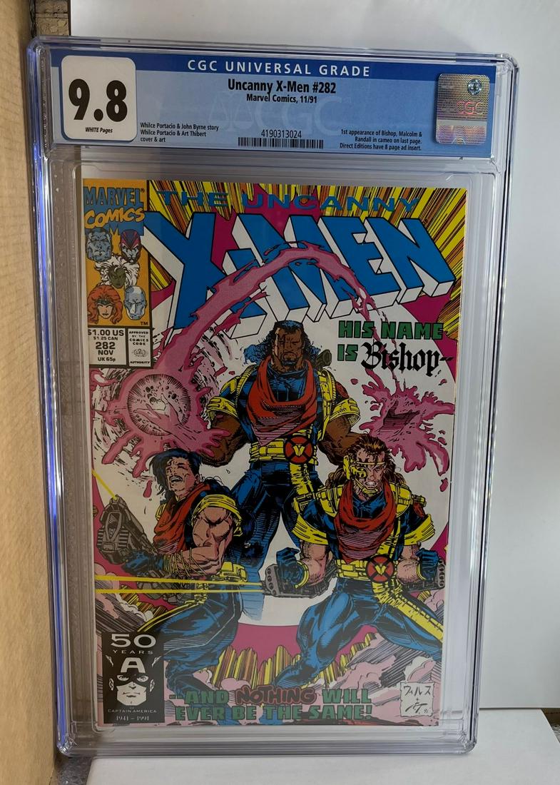 Uncanny X-men 282 1st App of Bishop Key CGC 9.8: We are Veteran Owned and Operated and we now do in-house shipping for all items!