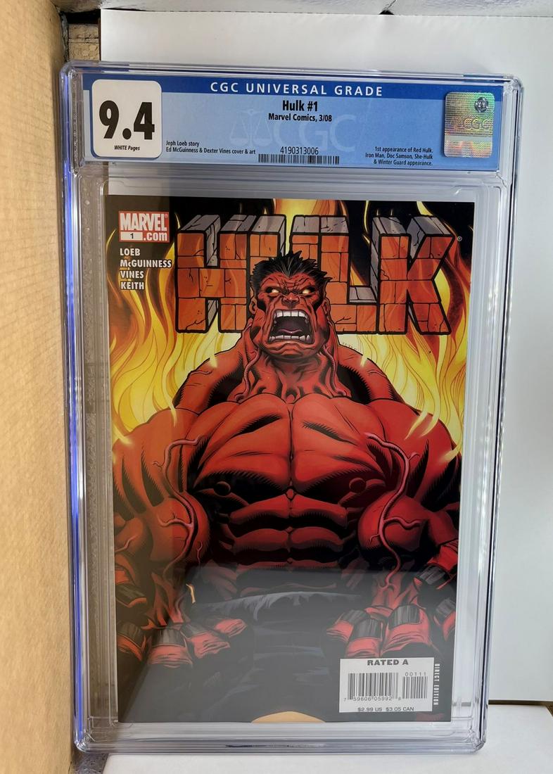 Hulk 1 CGC 9.4 1st app Red Hulk Very Hot Key Comic! (1 of 1)