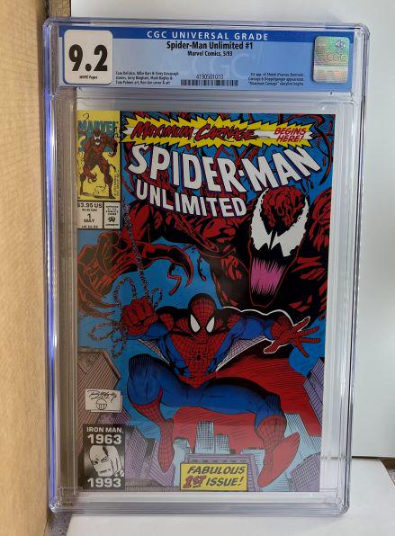 Spider-man Unlimited 1 CGC 9.2 1st app Shriek (1 of 1)