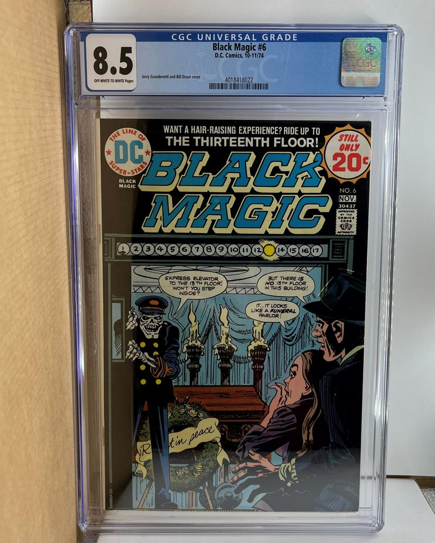 Black Magic 6 CGC 8.5 DC Bronze Age Horror (1 of 1)