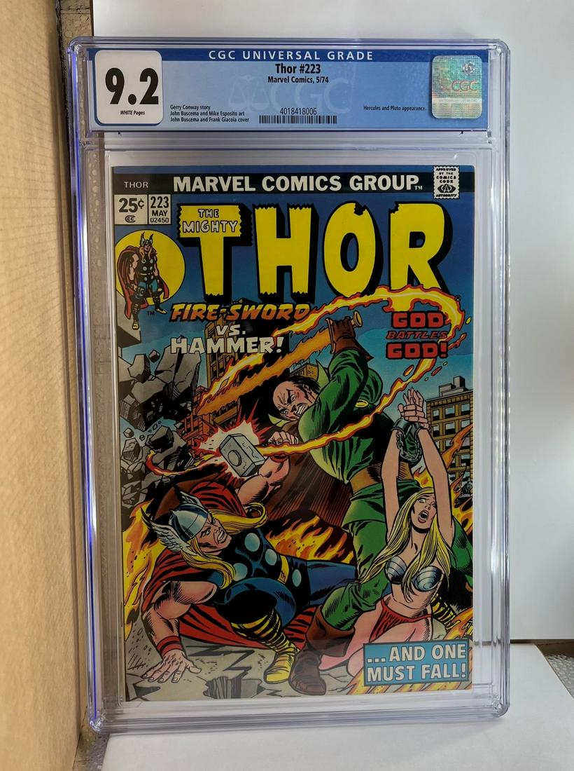 Thor 223 CGC 9.2 Hercules and Pluto App (1 of 1)