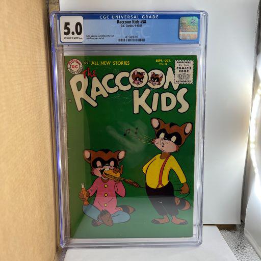 Racoon Kids 58 CGC 5.0 Golden Age Funny Animal (1 of 1)