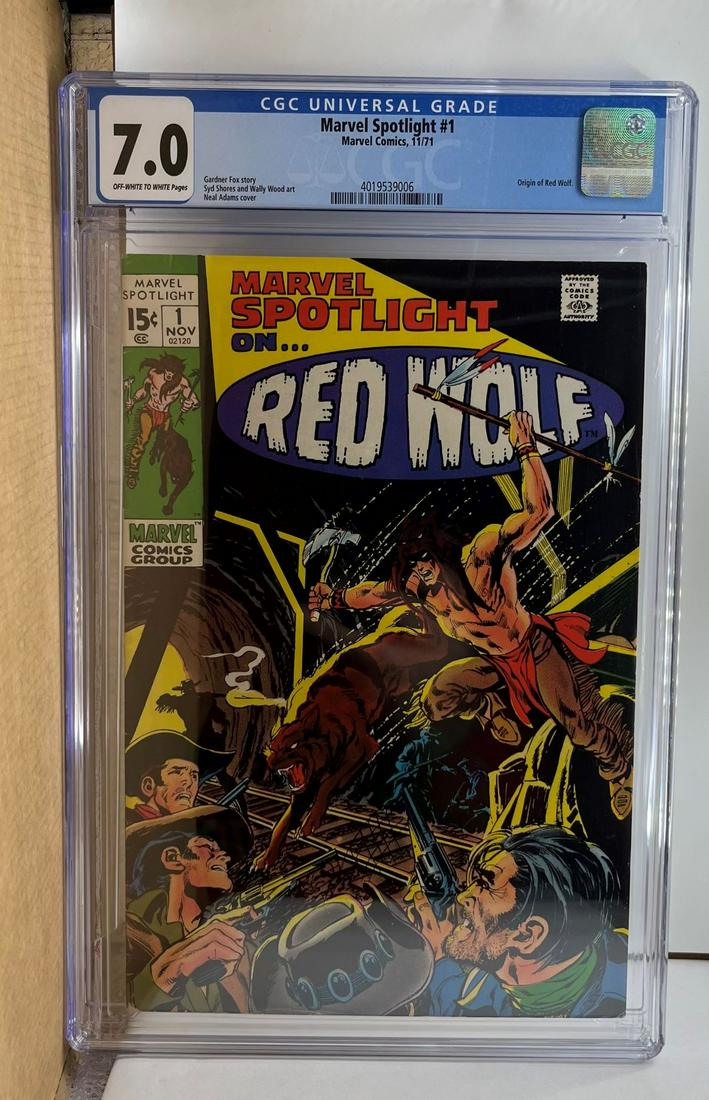 Marvel Spotlight 1 CGC 7.0 Origin of Red Wolf Neal Adams Art (1 of 1)