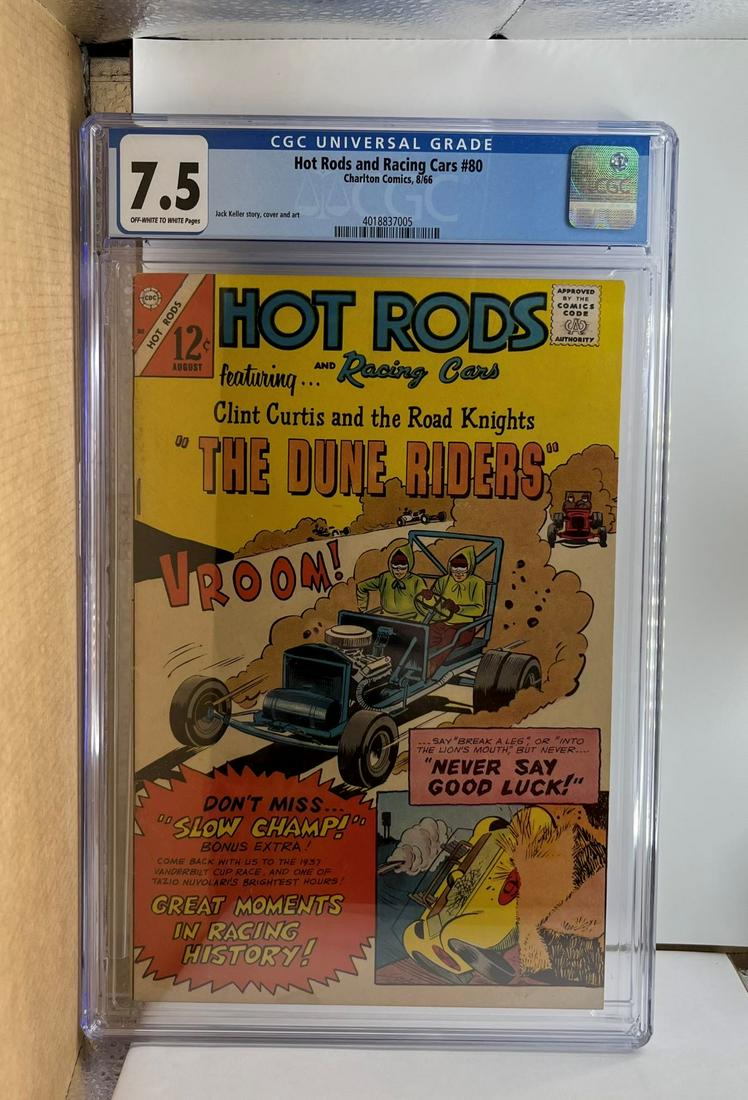 Hot Rods and Racing Cars 80 CGC 7.5: We are Veteran Owned and Operated and we now do in-house shipping for all items!
