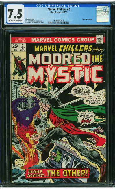 Marvel Chillers 2 2nd app Modred CGC 7.5 (1 of 1)