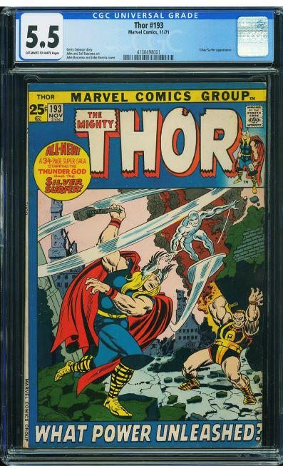 Thor 193 Silver Surfer App CGC 5.5 (1 of 1)