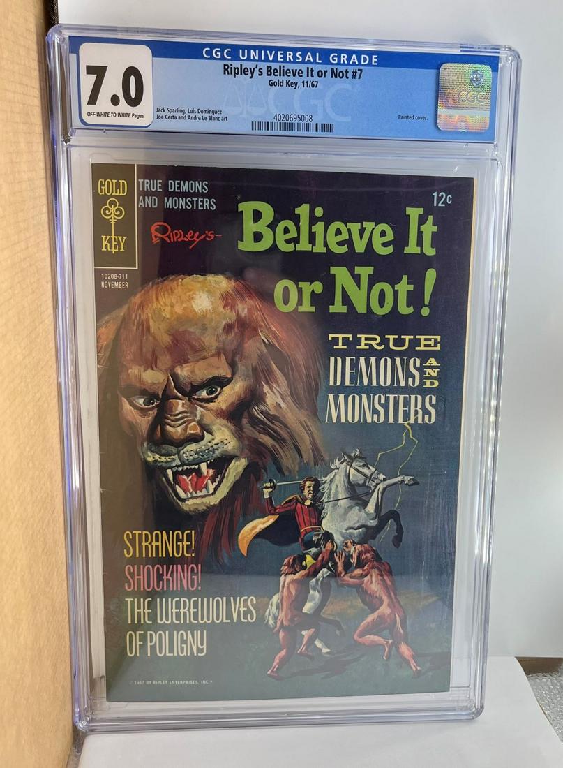 Ripley's Believe it or Not 7 CGC 7.0: We are Veteran Owned and Operated and we do in-house shipping for all items! Please see photos for condition.