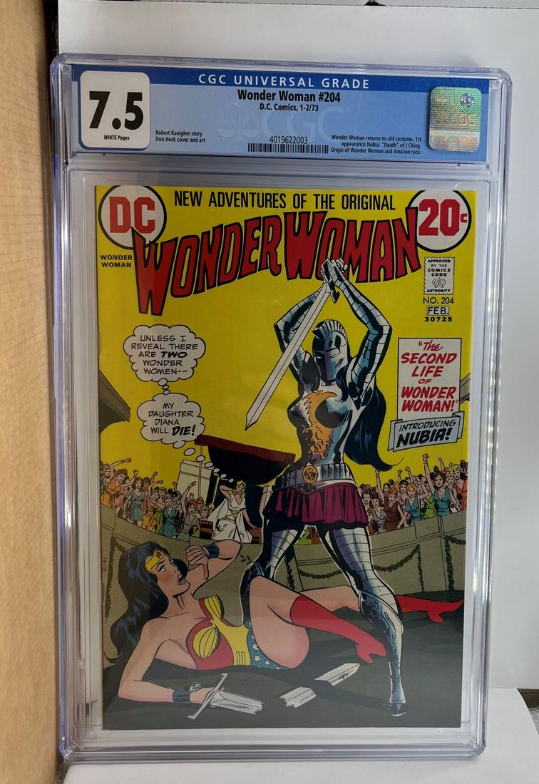 Wonder Woman 204 CGC 7.5 1st Nubia (1 of 1)