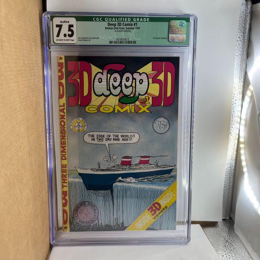 Deep 3D Comix 1 CGC 7.5 Qualified (1 of 1)