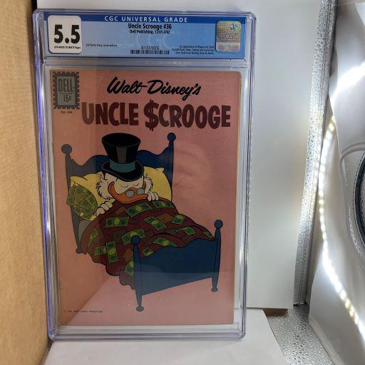 Uncle Scrooge 36 CC 5.5 1st app Magica De Spell: Nice, Uncle Scrooge Key featuring the 1st appearnace of Magica De Spell and Carl Barks Story and art