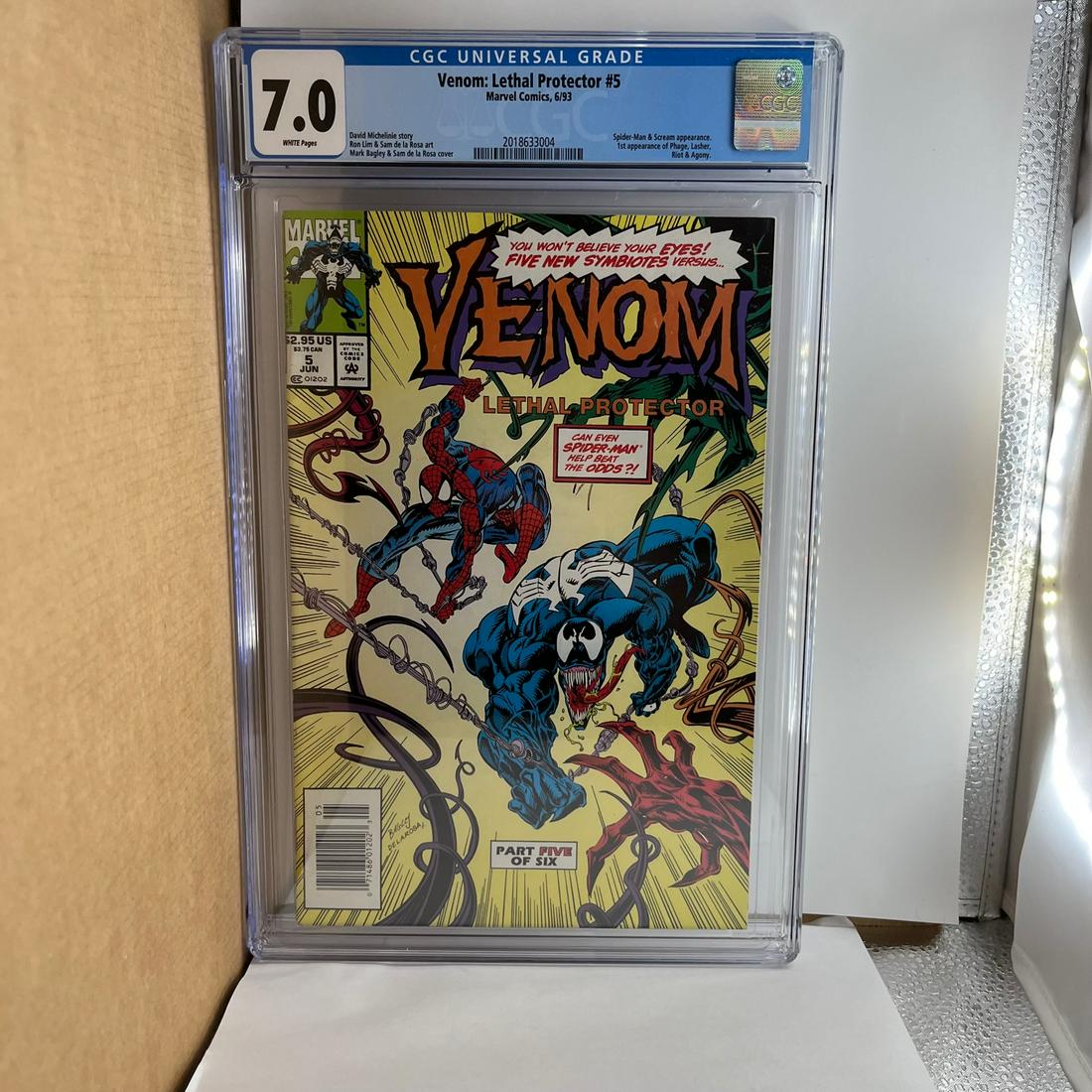 Venom Lethal Protector 5 CGC 7.0 Newsstand Ed (1 of 1)