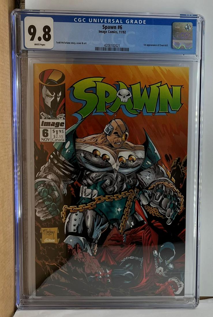 Spawn 6 CGC 9.8 1st app Overt-kill (1 of 1)