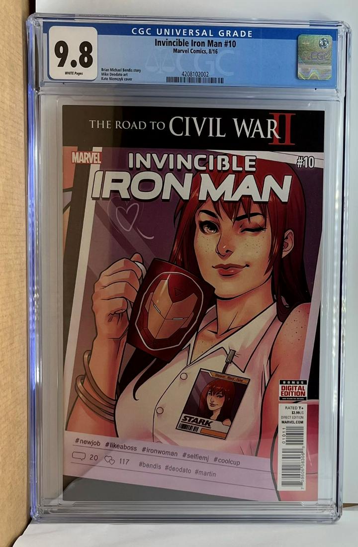 Invincible Iron Man 10 CGC 9.8 2nd Riri Williams (1 of 1)