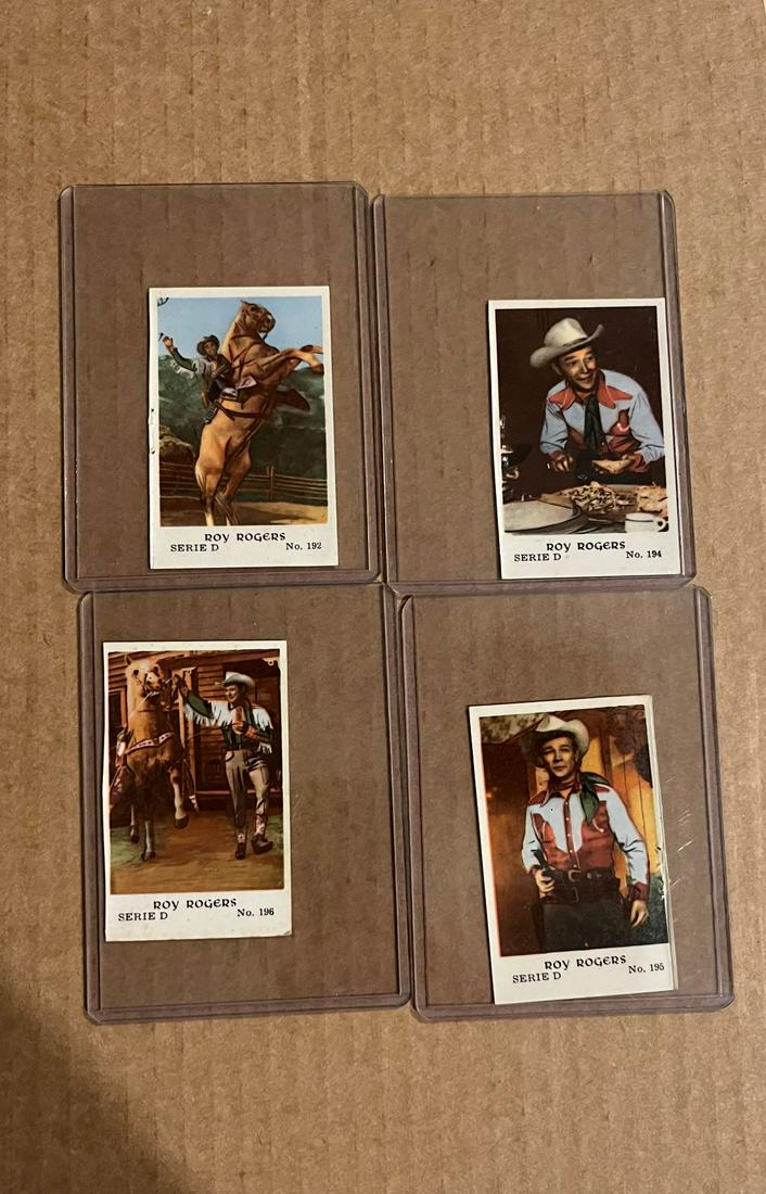 1952 Dutch Gum Serie D Roy Rogers 5 card lot (1 of 2)