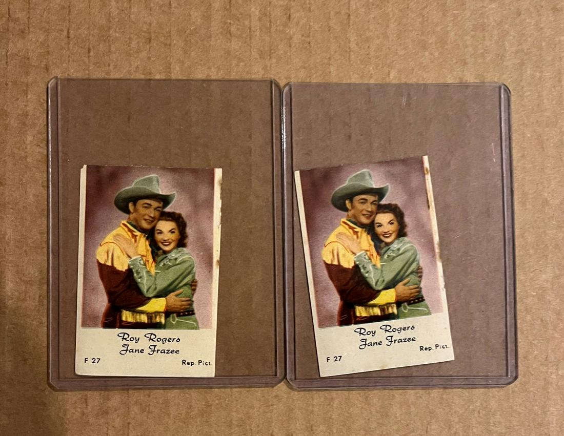 1952 Dutch Gum Roy Rogers F Set 5 card lot (1 of 2)