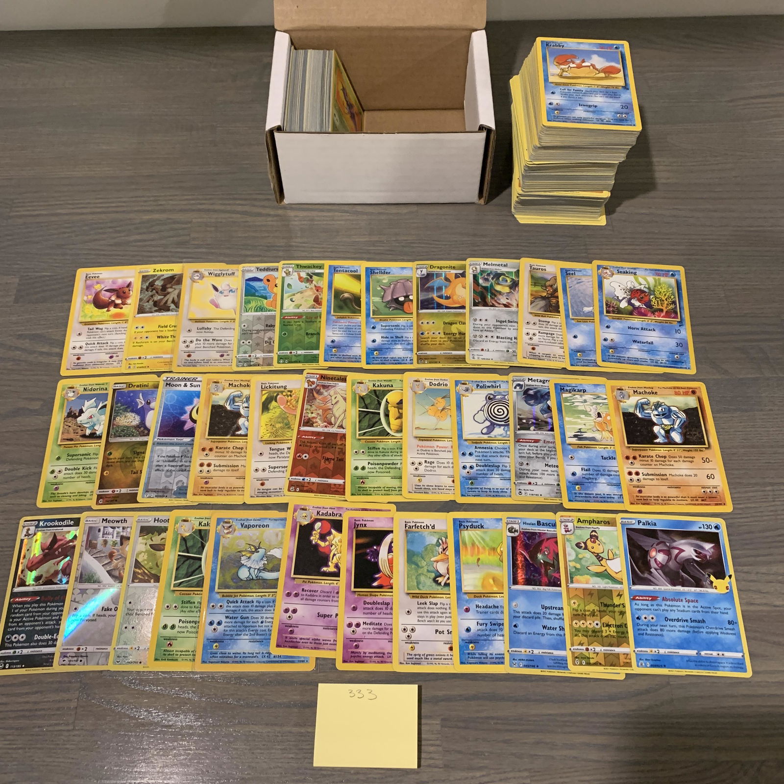 Box of Mixed Vintage and modern Pokemon cards (1 of 3)