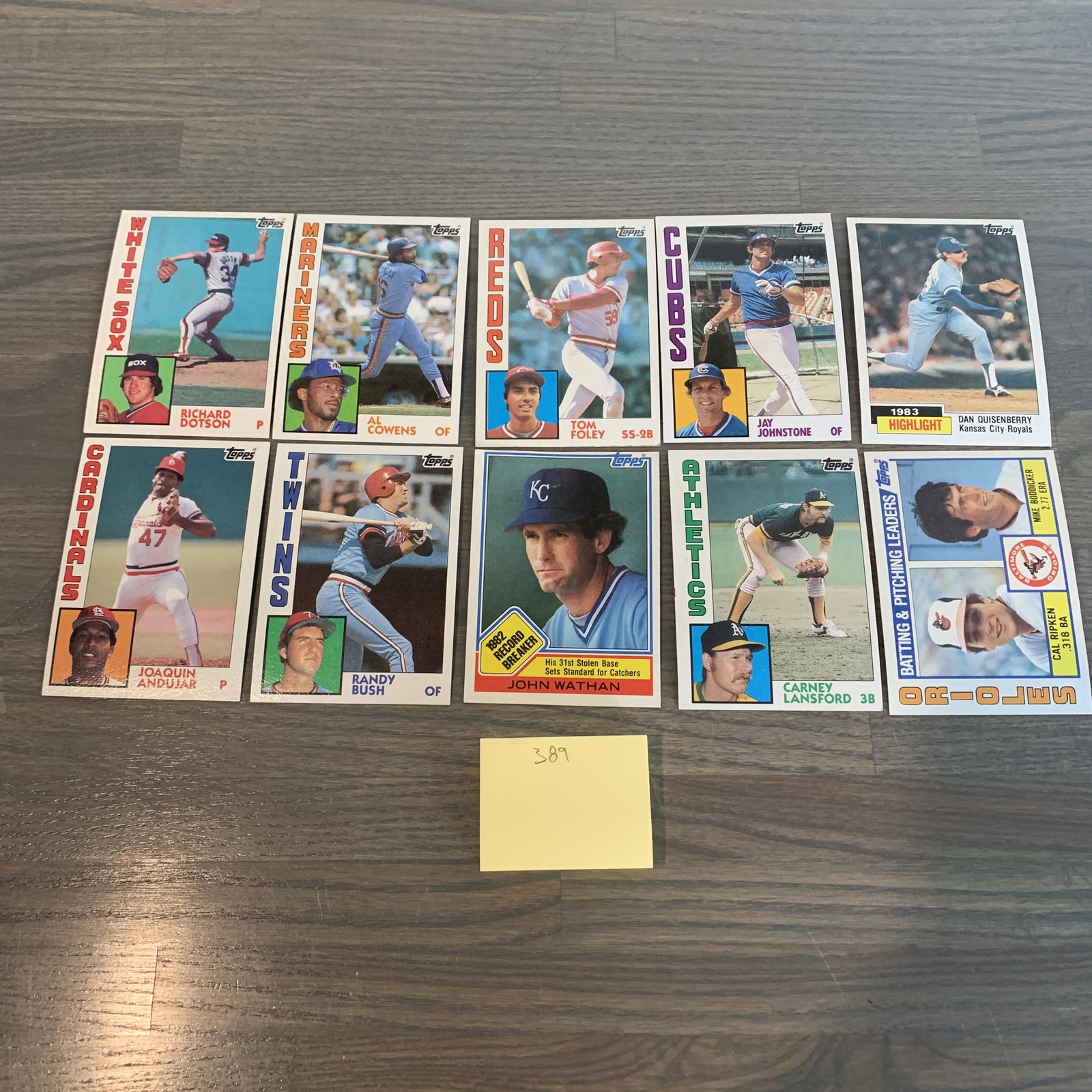 80s Baseball Cards: 80s Baseball Cards