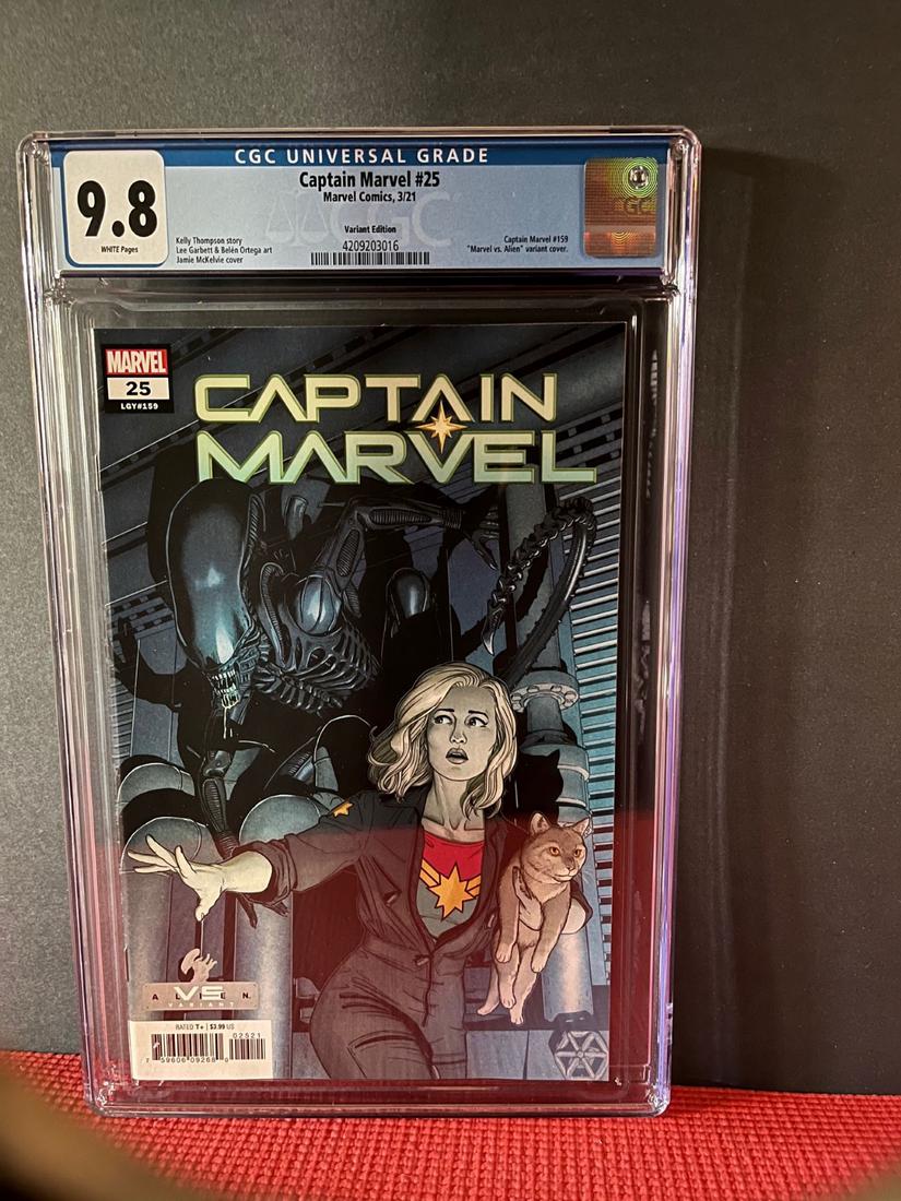 Captain Marvel 25 Aliens Variant CGC 9.8 (1 of 1)