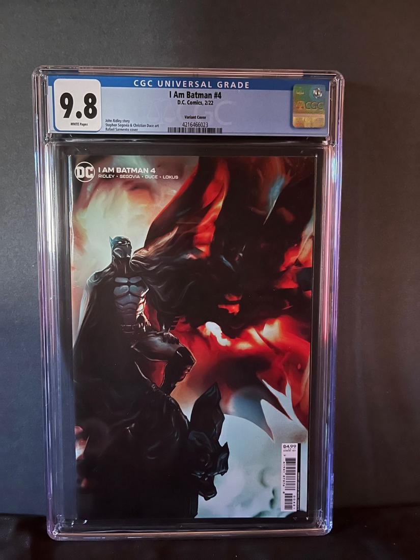 I am Batman 4 Variant Cover CGC 9.8 (1 of 1)