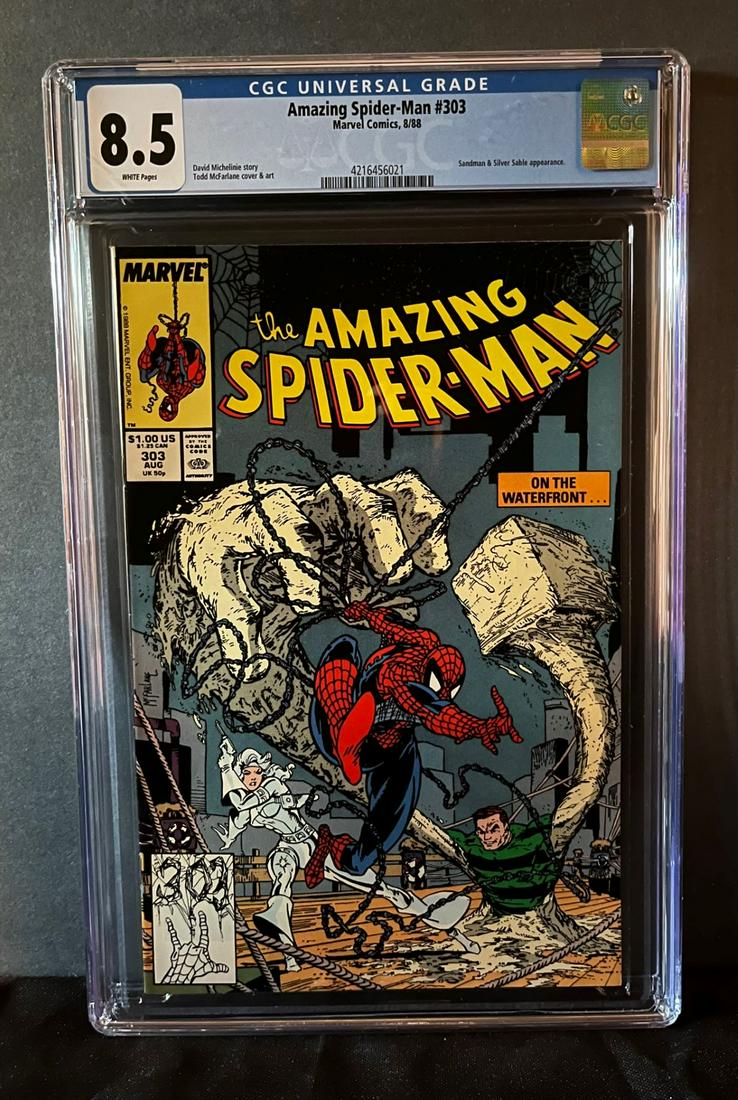 Amazing Spider-man 303 CGC 8.5: We are Veteran Owned and Operated and we do in-house shipping for all items! Please see photos for condition.