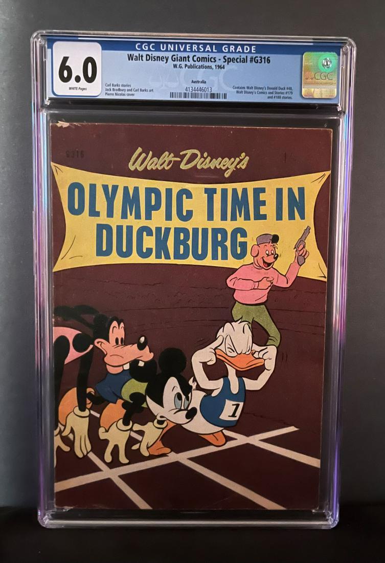 Australia Walt Disney Giant CGC 6.0: We are Veteran Owned and Operated and we do in-house shipping for all items! Please see photos for condition.