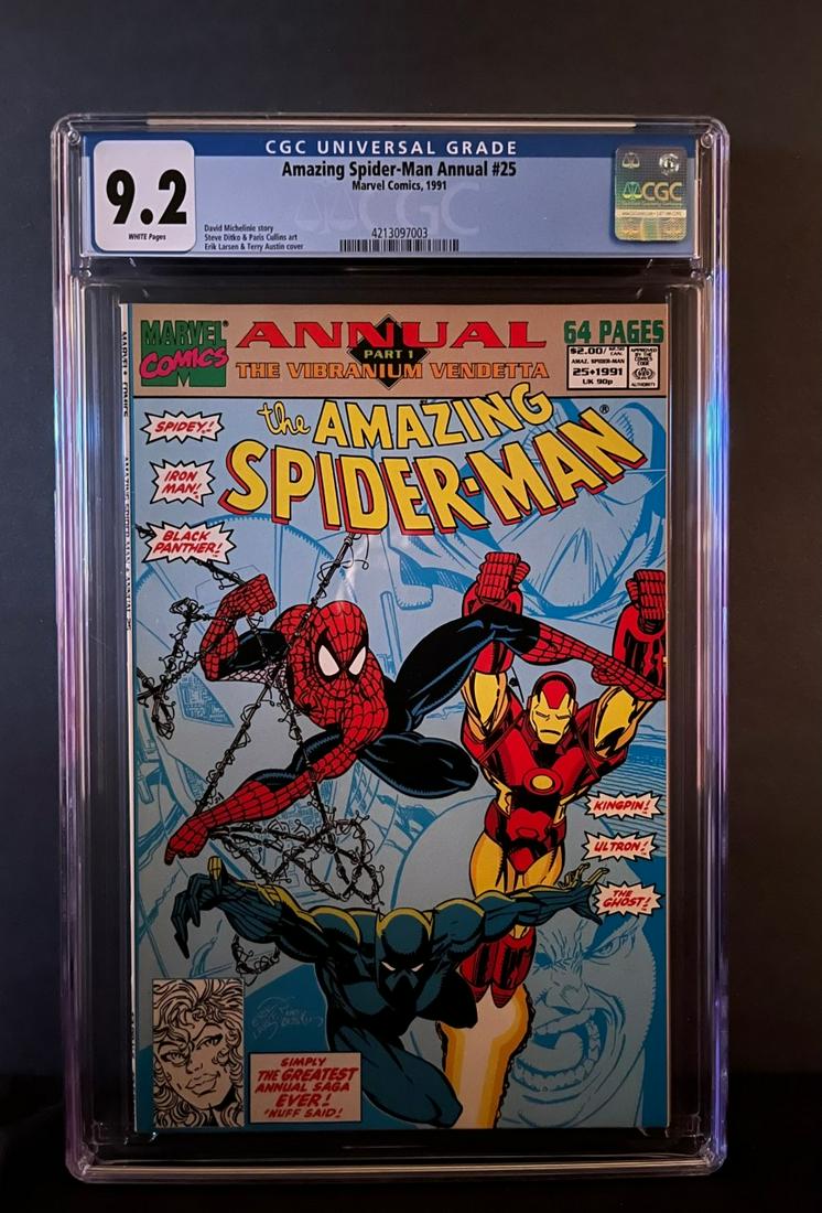Amazing Spider-man annual 25 CGC 9.2: We are Veteran Owned and Operated and we do in-house shipping for all items! Please see photos for condition.