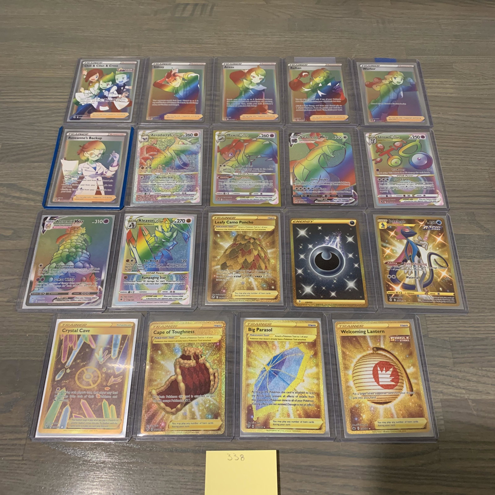 Rainbow And Gold Pokemon Cards