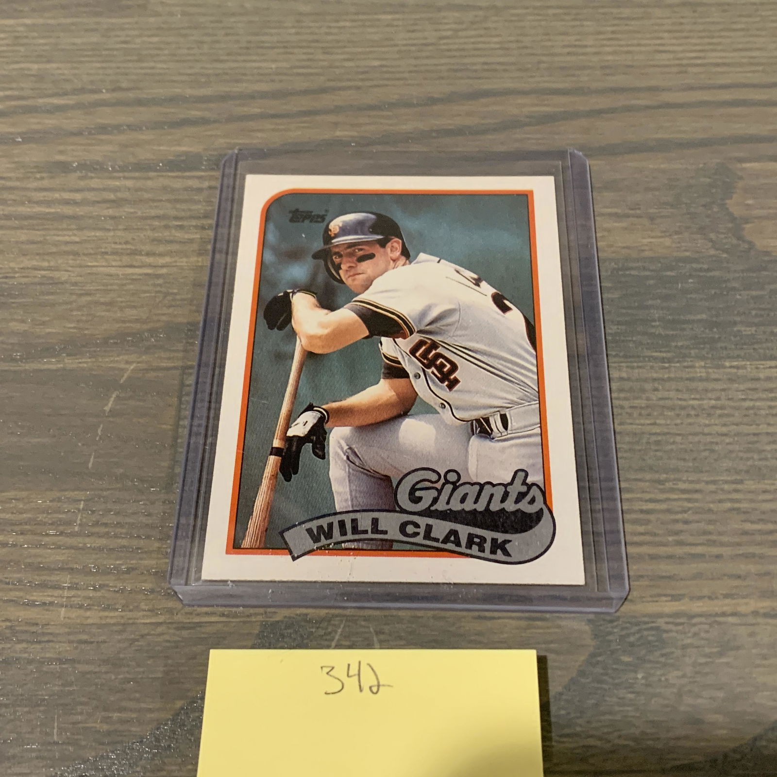 Will Clark 80s Baseball Card (1 of 2)