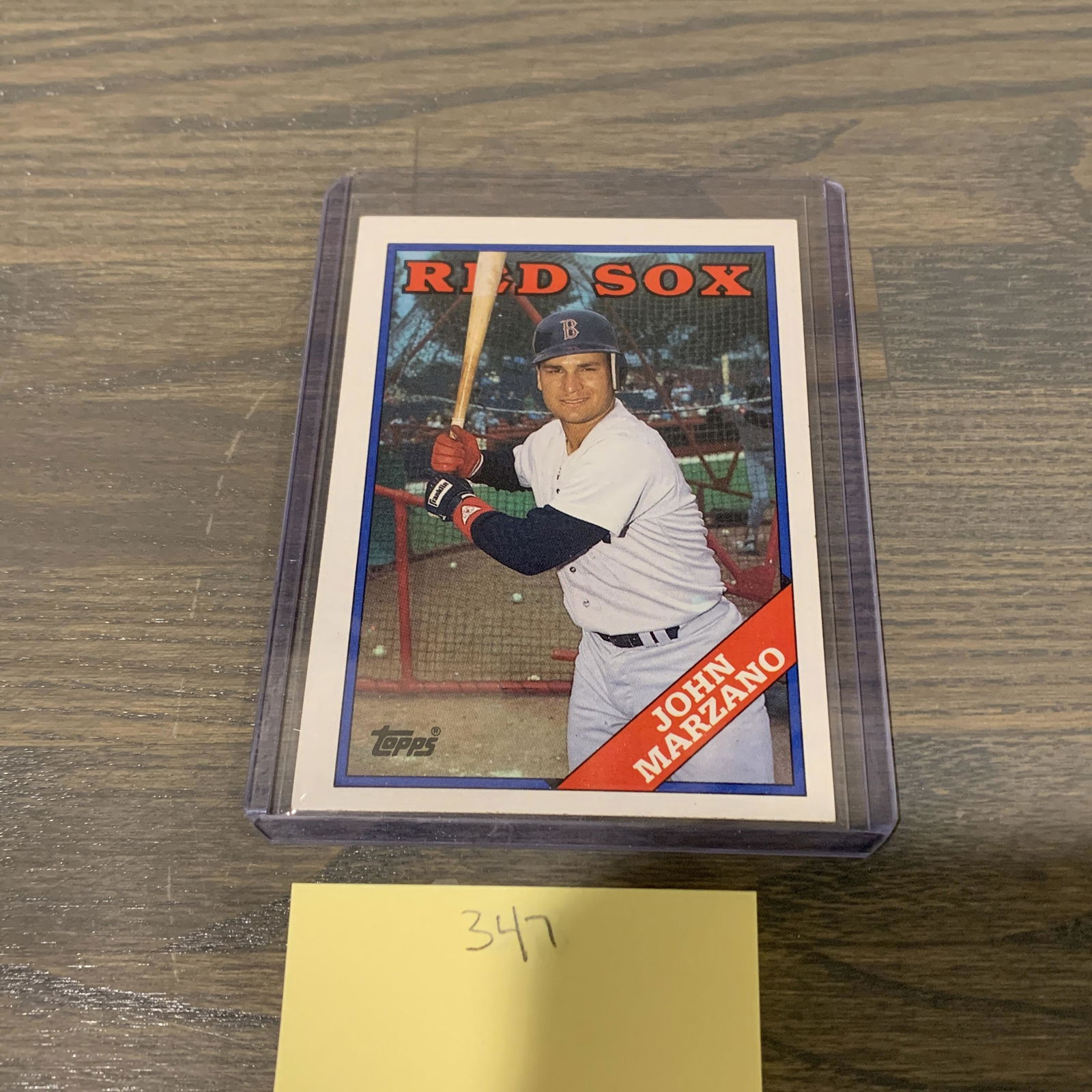 John Marzano 80s baseball card (1 of 2)