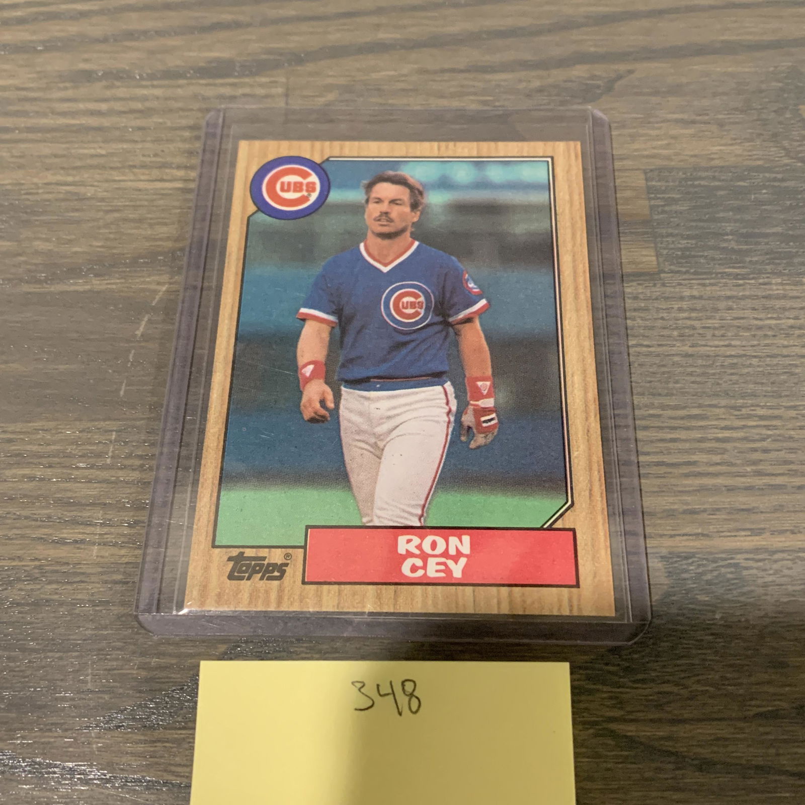 Ron Cey 80s baseball card (1 of 2)