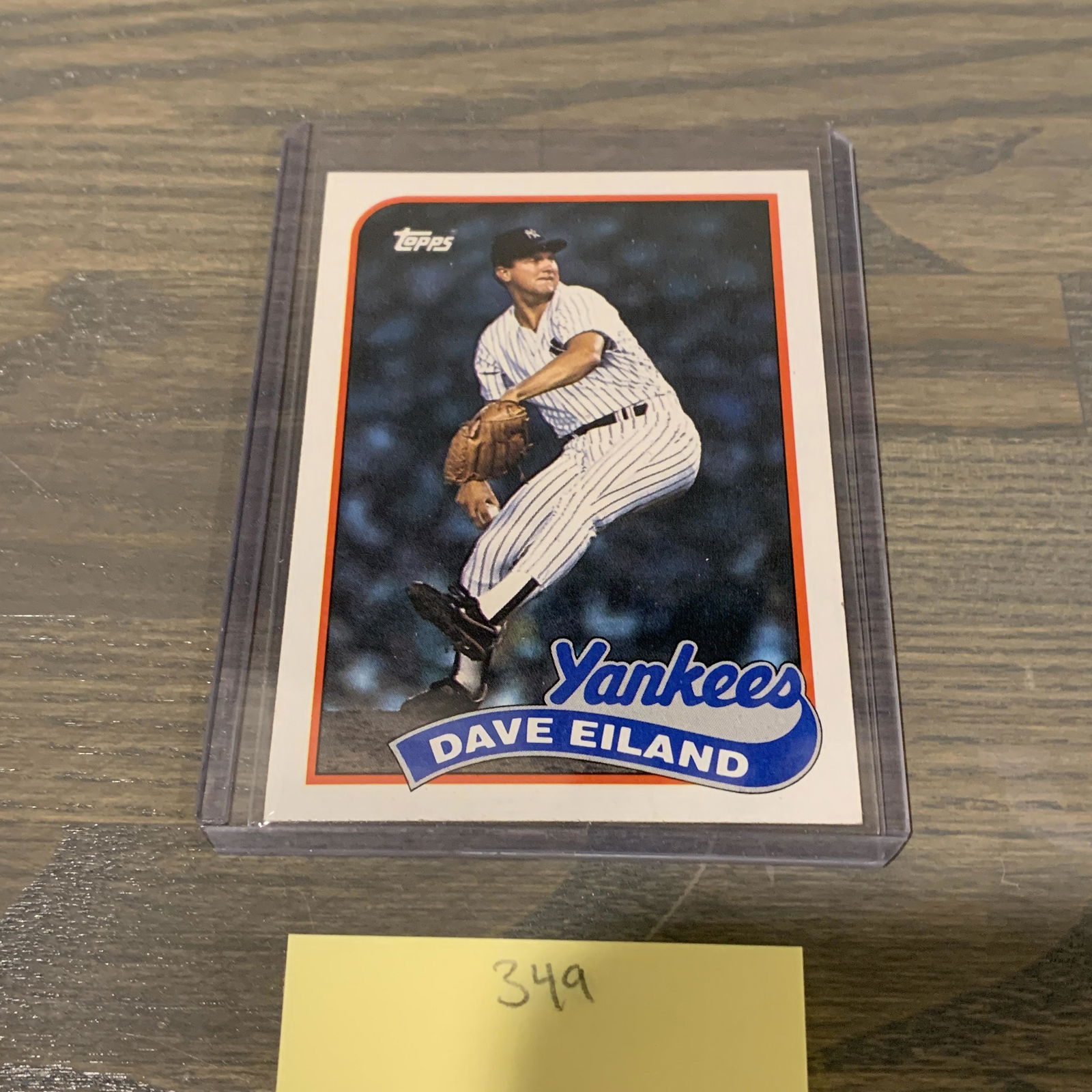 Dave Eiland 80s baseball card (1 of 2)