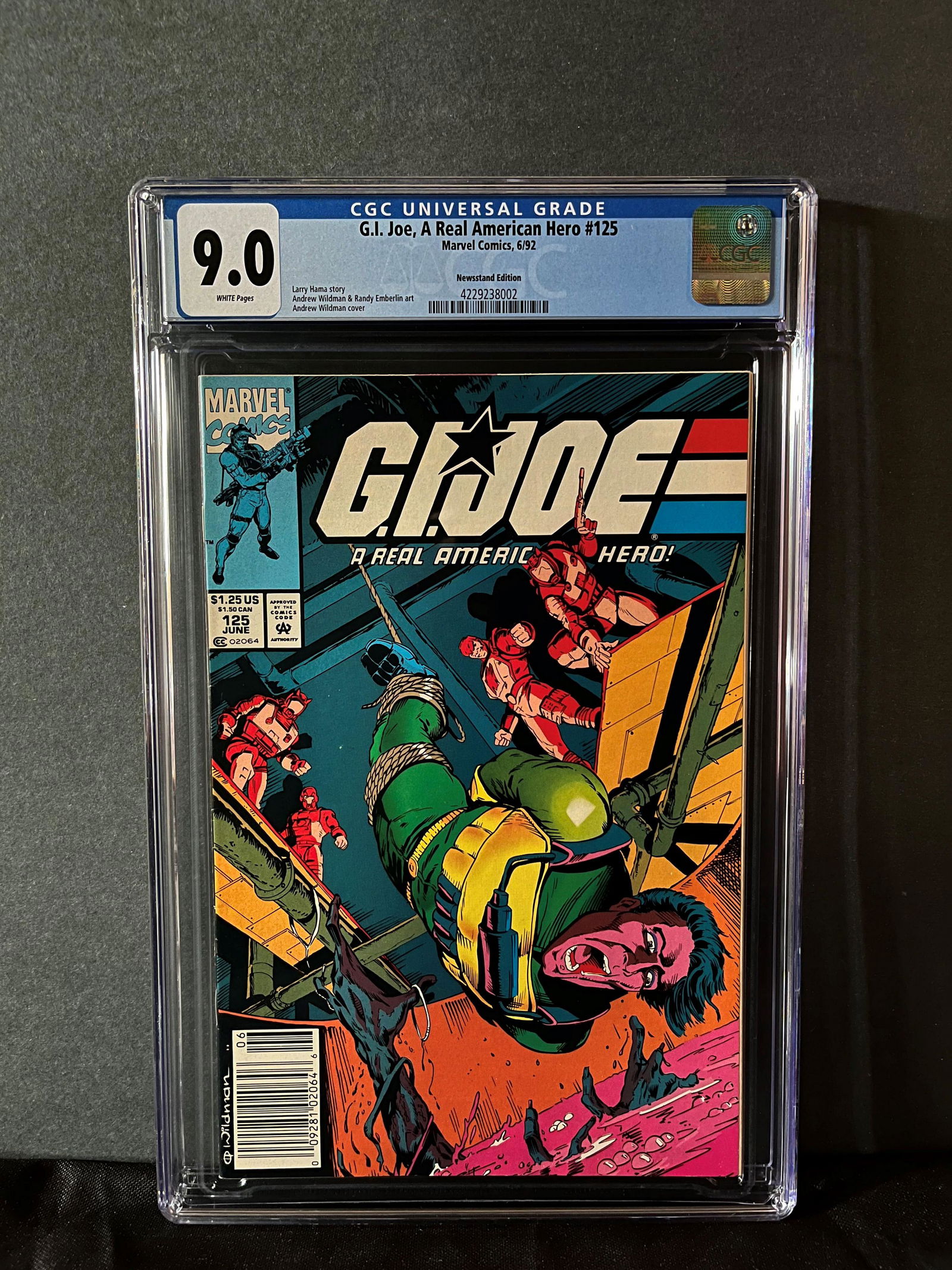 G.I Joe 125 CGC 9.0 Newsstand Edition (1 of 1)