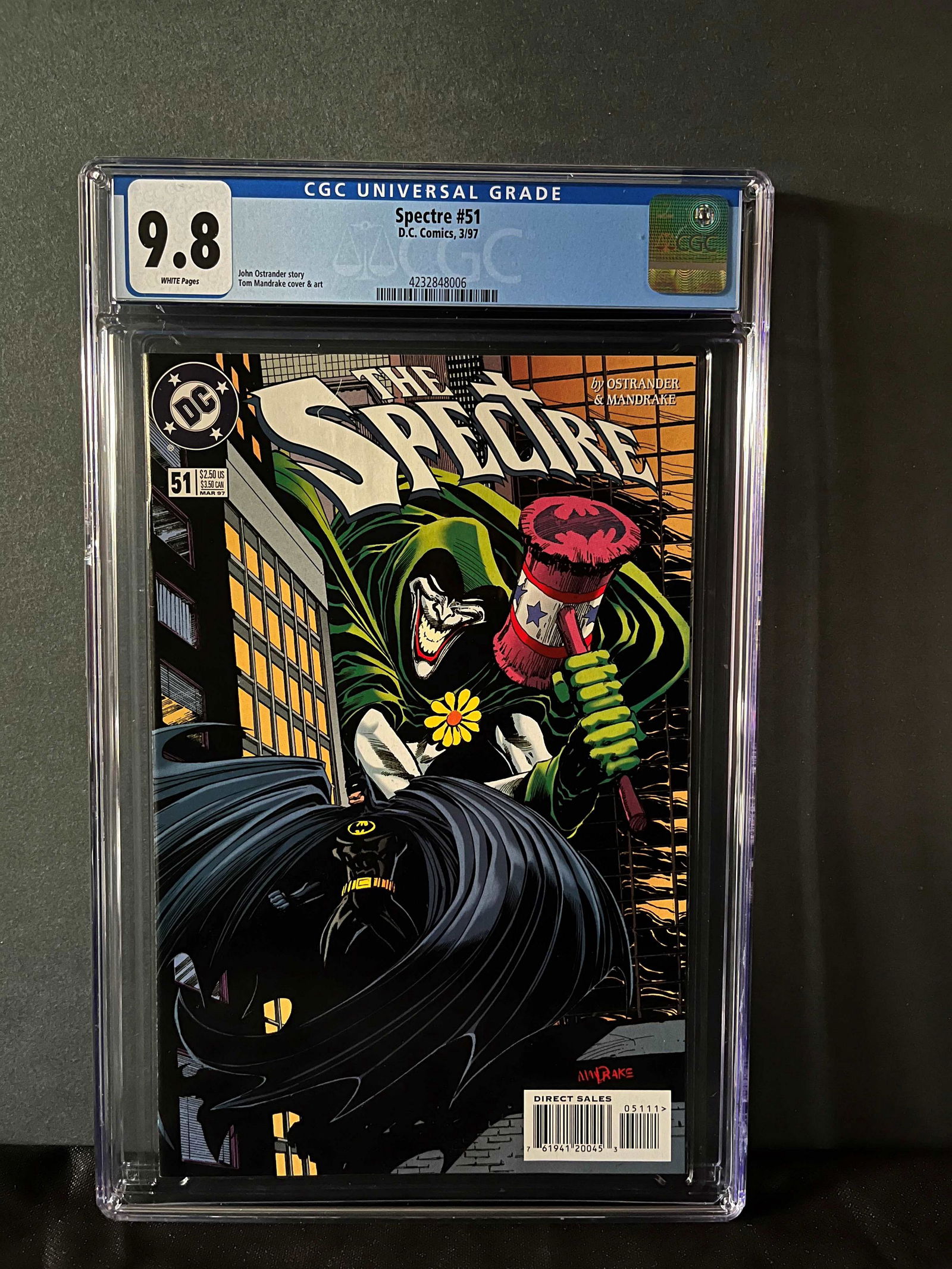 Spectre 51 CGC 9.8 Joker & Batman Cover (1 of 1)