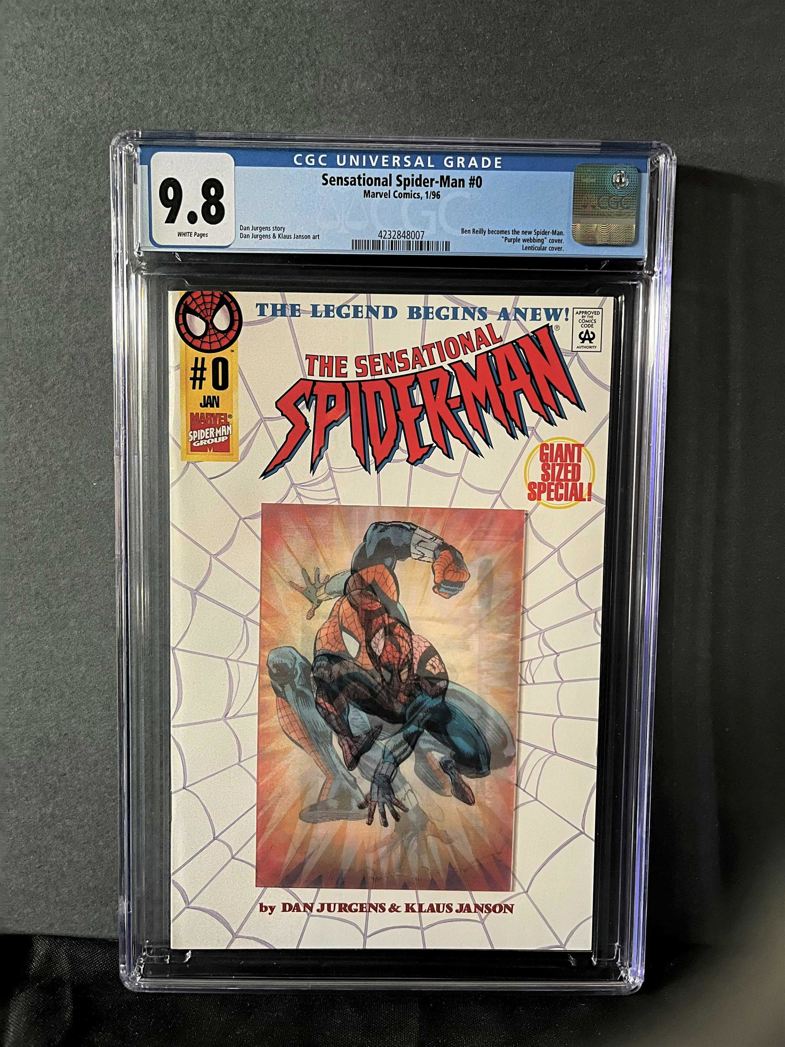 Sensational Spider-man 0 CGC 9.8 (1 of 1)