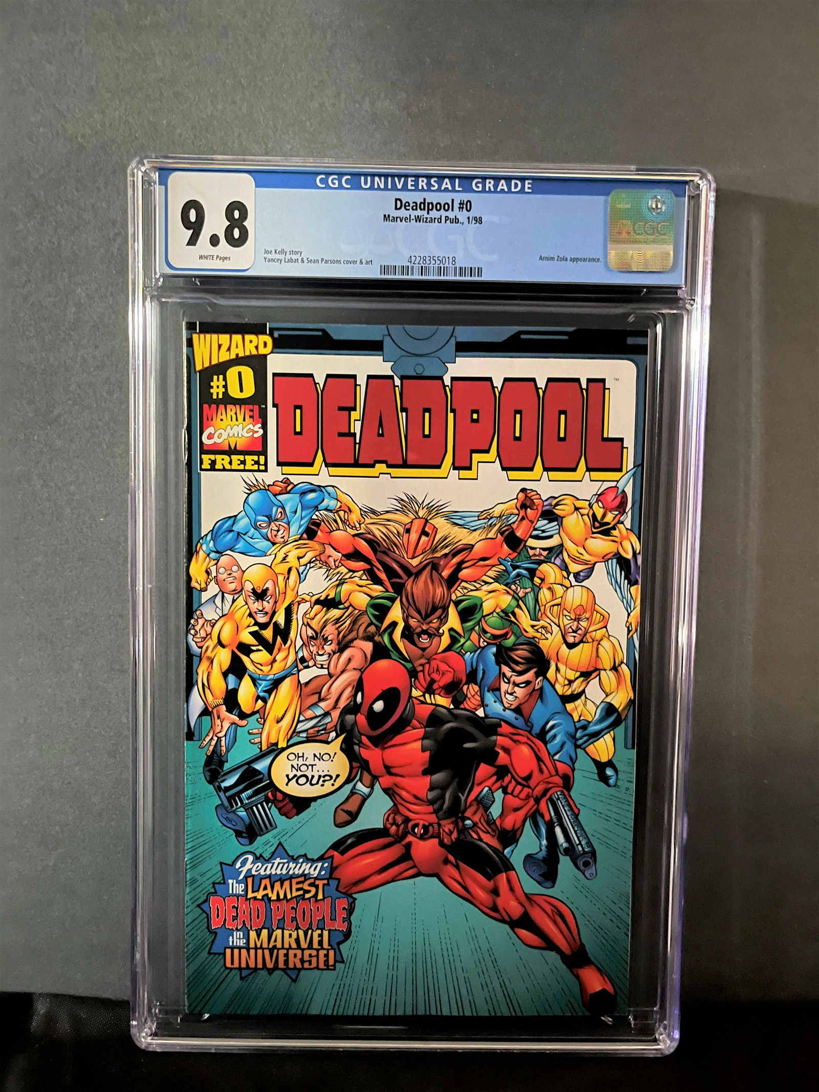 Deadpool 0 CGC 9.8: We are a Veteran Owned and Operated Auction House. All Shipping and handling is done is house. We are now accepting consignments! Happy Bidding!