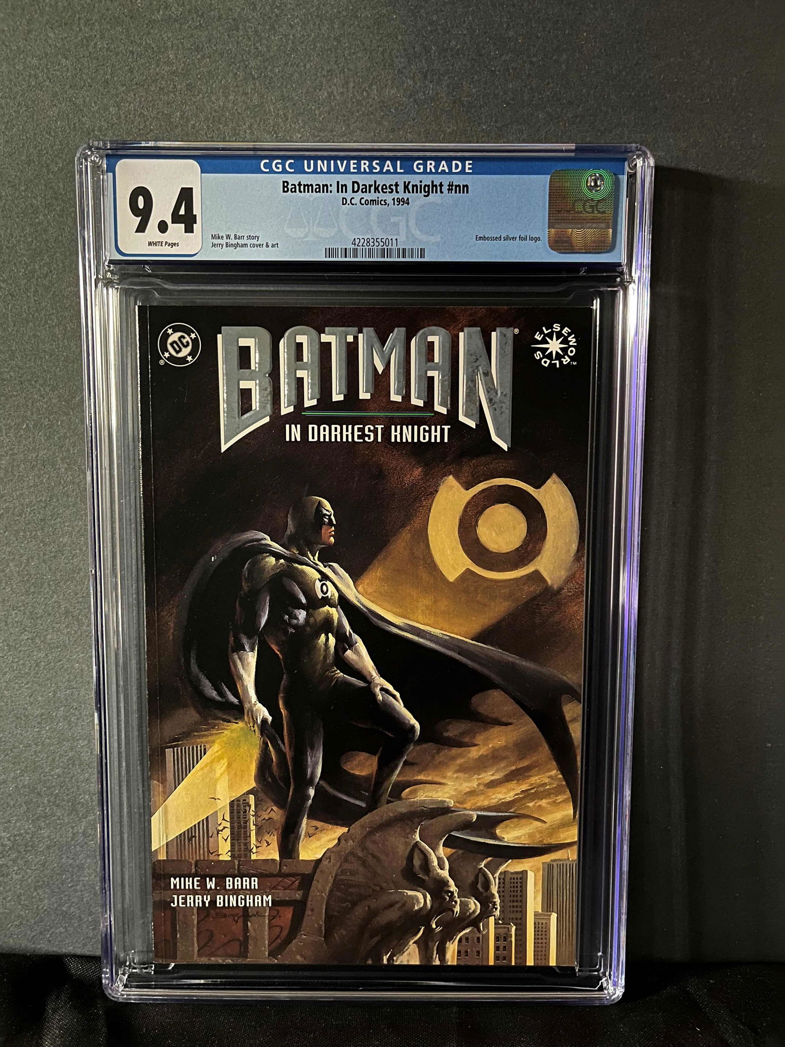 Batman In Darkest Knight CGC 9.4: We are a Veteran Owned and Operated Auction House. All Shipping and handling is done is house. We are now accepting consignments! Happy Bidding!