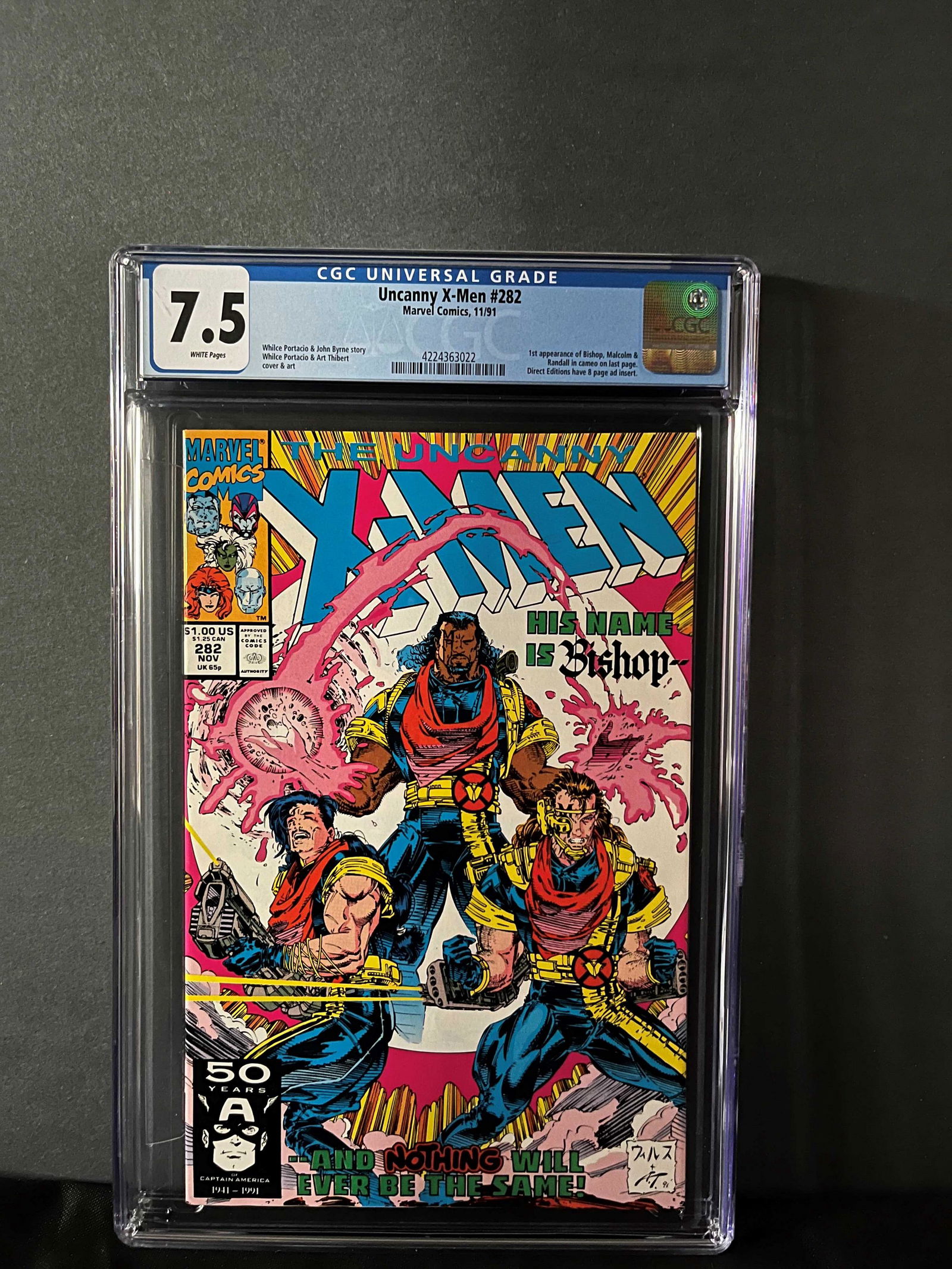 X-men 282 CGC 7.5 1st app Bishop (1 of 1)