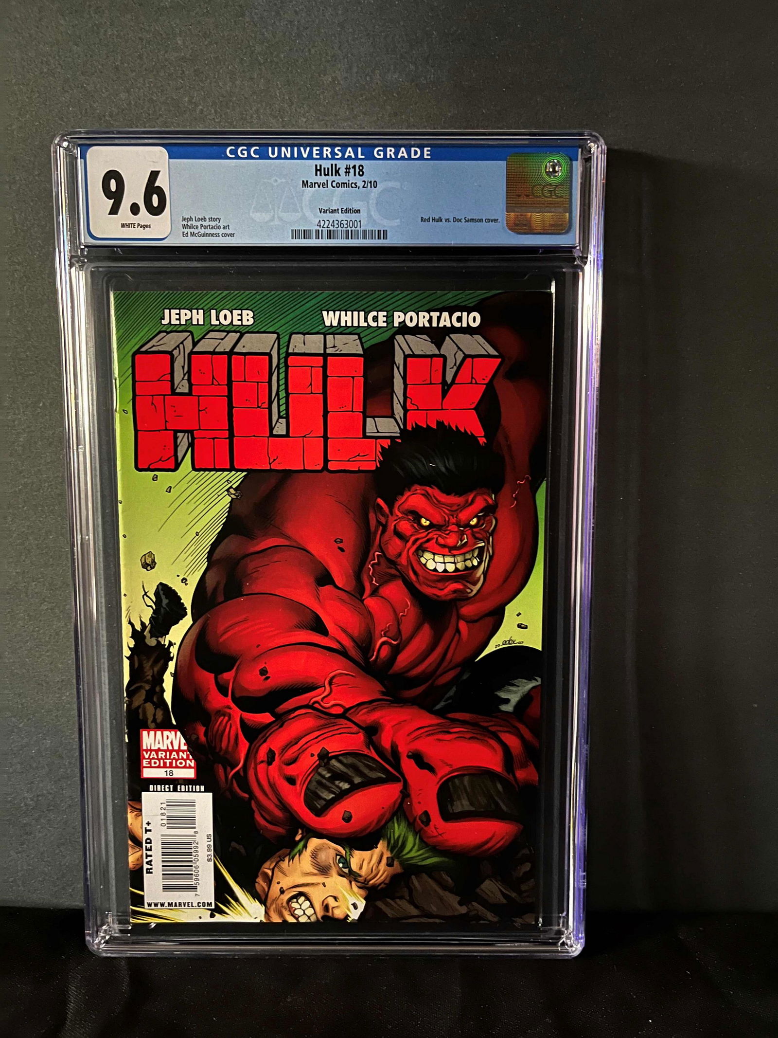 Hulk 18 McGuinness Variant CGC 9.6 (1 of 1)