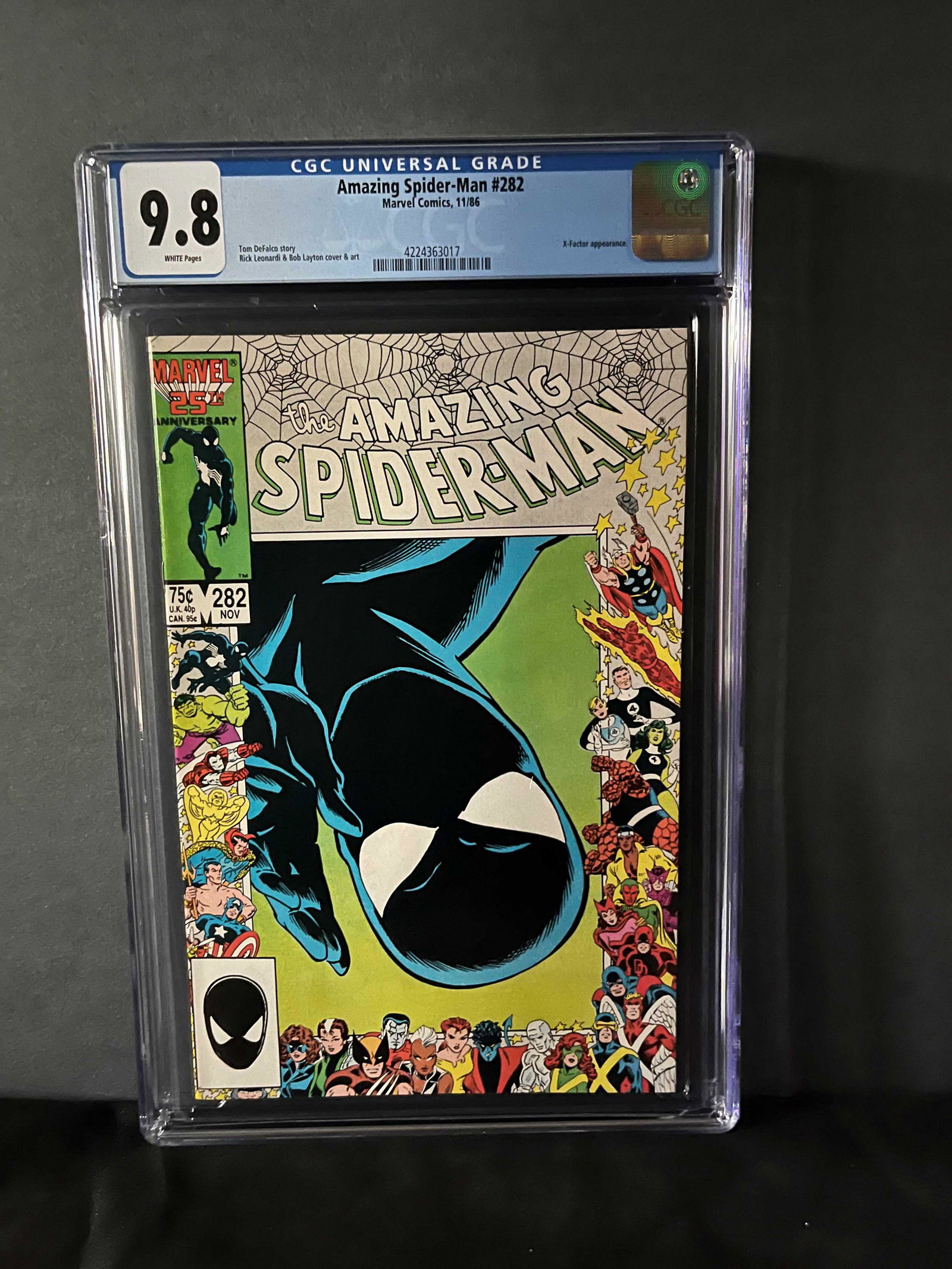 Amazing Spider-man 282 CGC 9.8 (1 of 1)