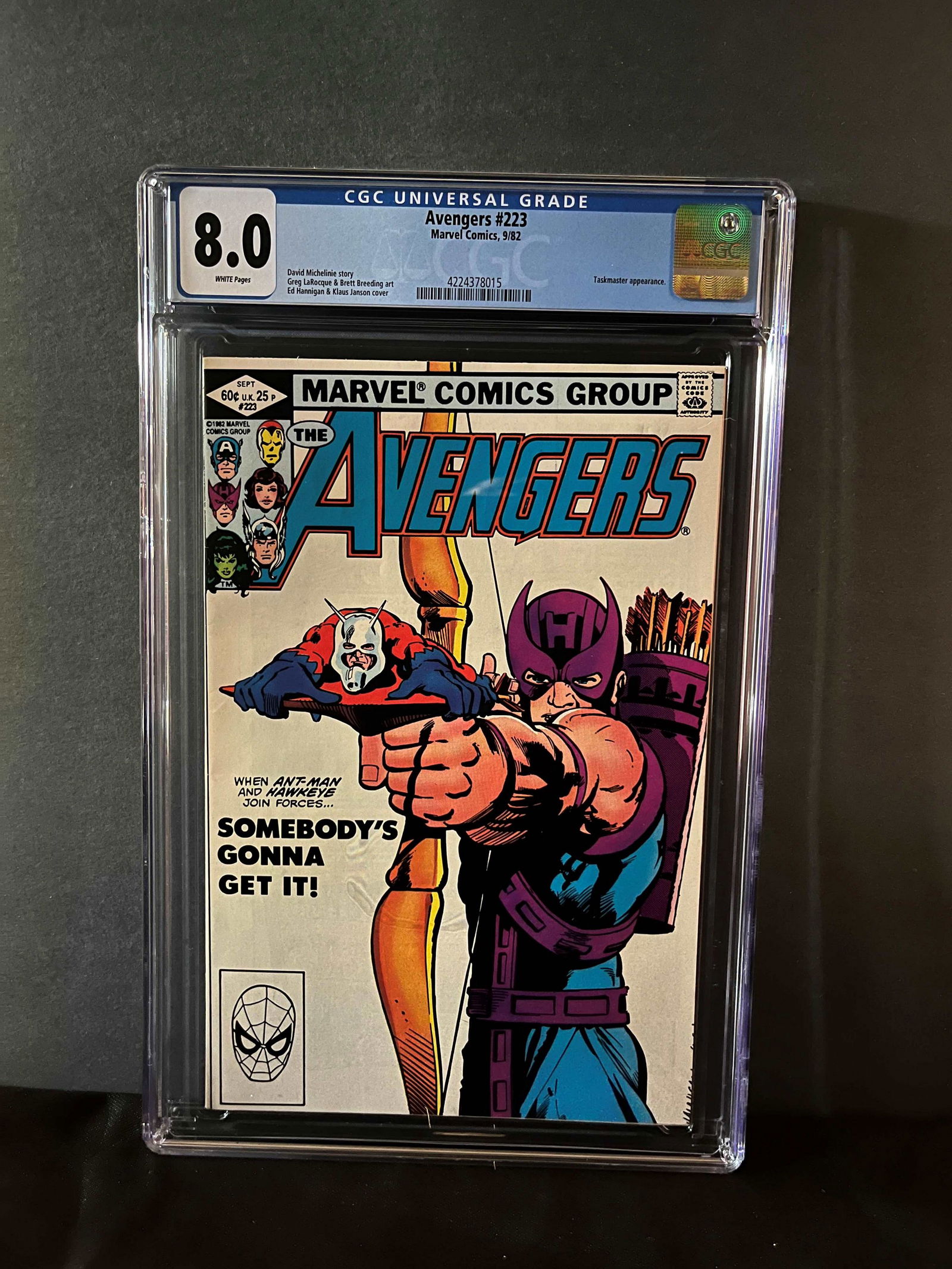 Avengers 223 CGC 8.0 Classic Cover (1 of 1)